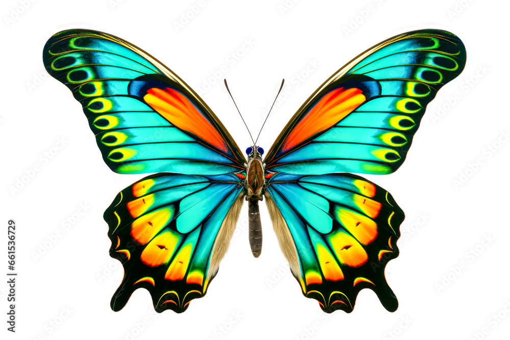 butterfly isolated on white background with clipping path. Colorful butterfly. butterfly isolated on white background with clipping path. Colorful butterfly.
