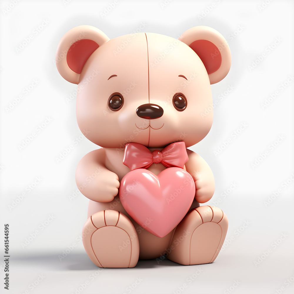 A cute teddy bear with a heart-shaped note and red ribbon, perfect for Valentine's Day, gifts, and love-themed promotions. A cute teddy bear with a heart-shaped note and red ribbon, perfect for Valentine's Day, gifts, and love-themed promotions.