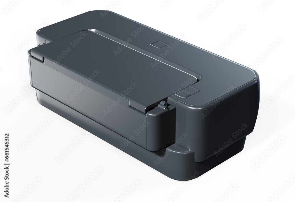 Modern black multifunction printer 3D rendering Modern black multifunction printer 3D rendering