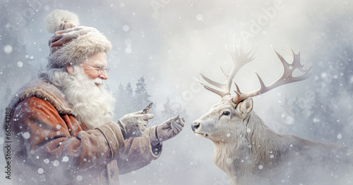 Santa Claus is Coming Wallpaper Digital Art Poster Journal Card