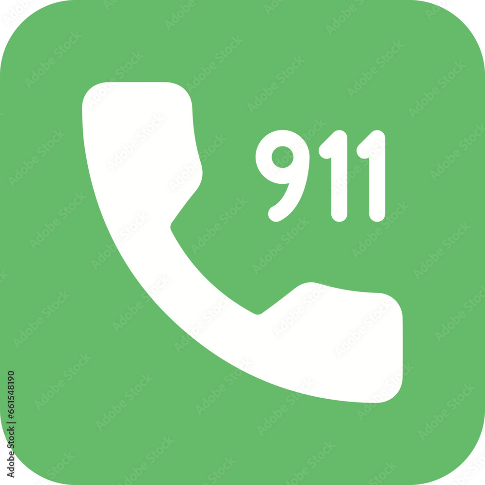Obraz premium Call 911 Icon