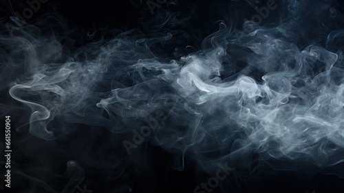 a puff of smoke on a black background