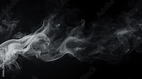 a puff of smoke on a black background