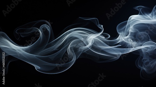 a puff of smoke on a black background