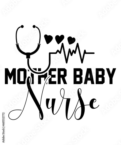 mother baby nurse svg