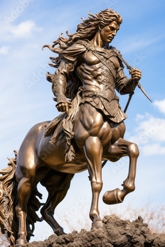 Realistic centaur wielding a bow