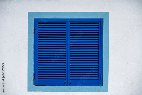 House window in Ponta Delgada on the Island of Sao Miguel in the Azores