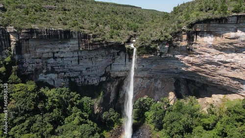 Sengés Serenity: Aerial Vistas of Brazil's Cascading Wonder