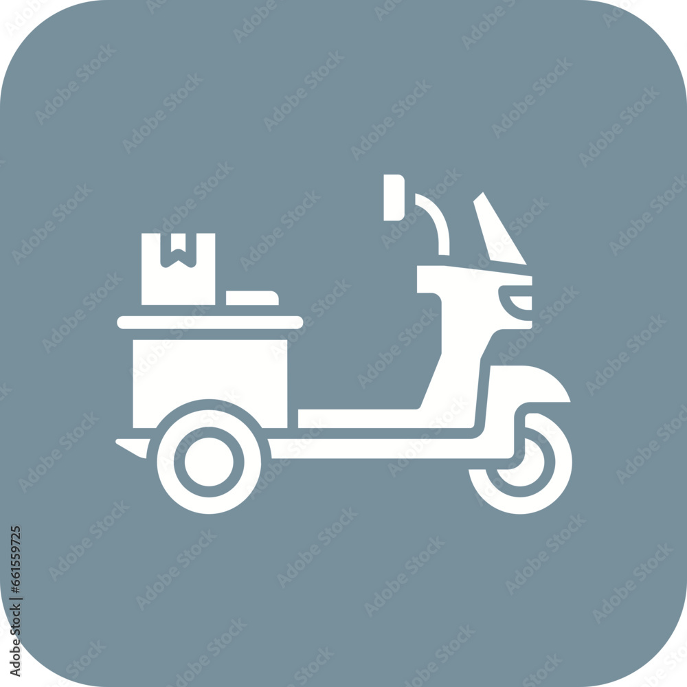 Delivery Scooter Icon Delivery Scooter Icon