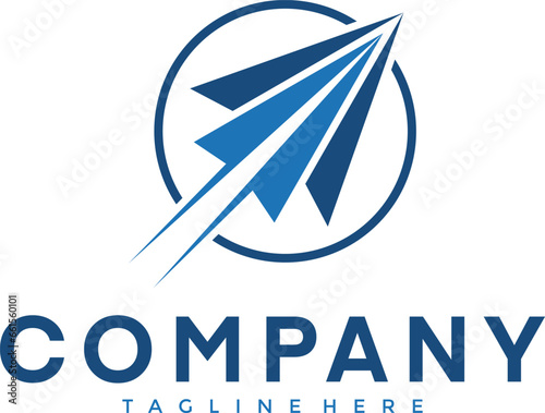 plane ilustration logo vector icon template