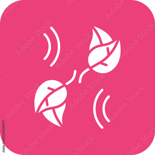Leaf Fluttering in Wind Icon