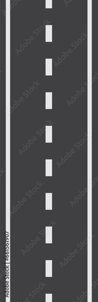 Road Vector Illustration. Highway Design.