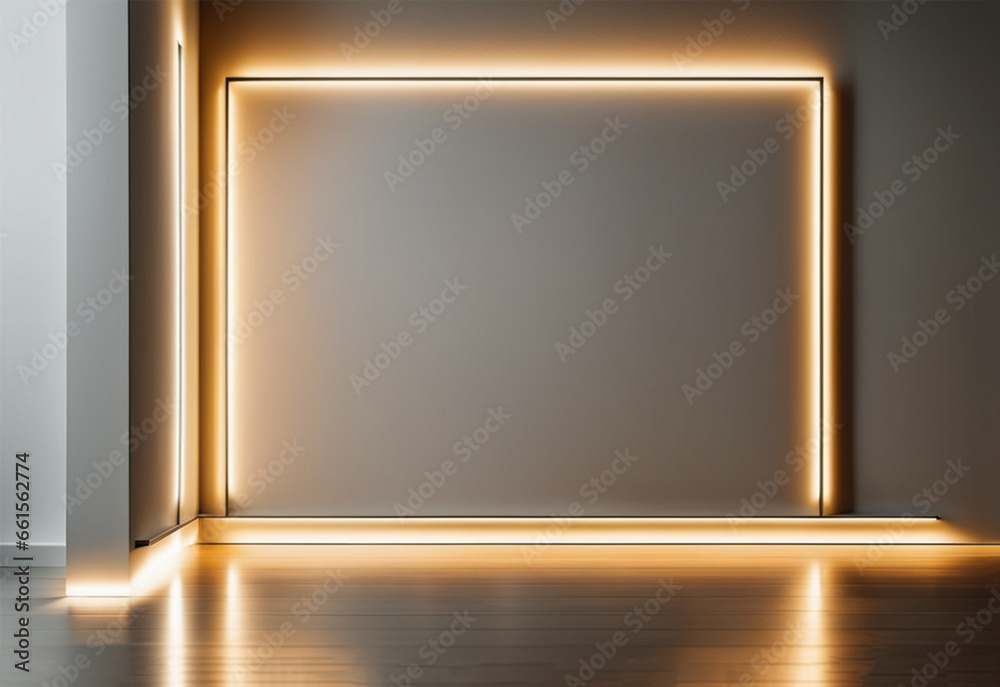 Lights reflected on the wall of an empty room. high quality photo. Lights reflected on the wall of an empty room. high quality photo.