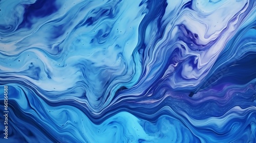 beautiful blue tides that mimics patterns on a marble.Generative AI