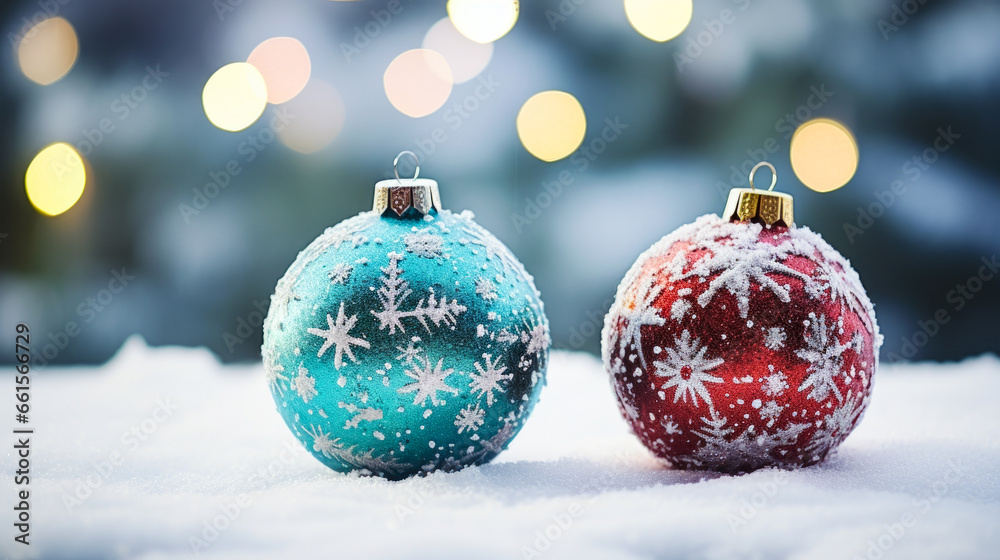 Adorned Elegance: Sparkling Bauble in a Winter Wonderland Adorned Elegance: Sparkling Bauble in a Winter Wonderland