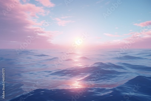 sunrise over the sea, Generative AI