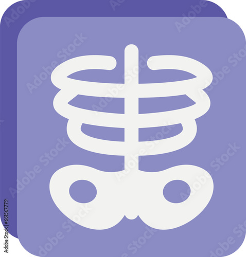  radiology flat icon design style