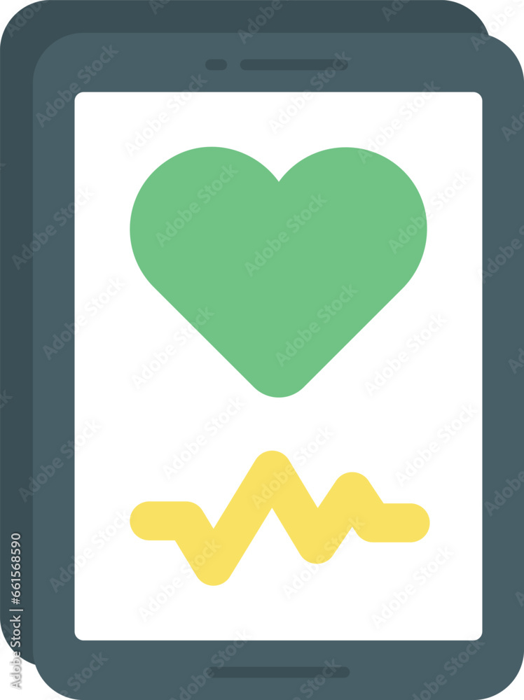 health app flat icon design style health app flat icon design style
