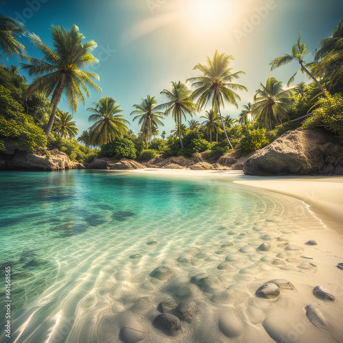 Caribbean Shores  Between Sky and Sea