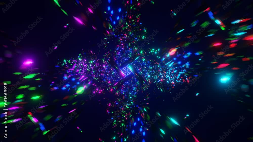 A mesmerizing and neon VJ seamless loop with hypnotic appeal. A mesmerizing and neon VJ seamless loop with hypnotic appeal.