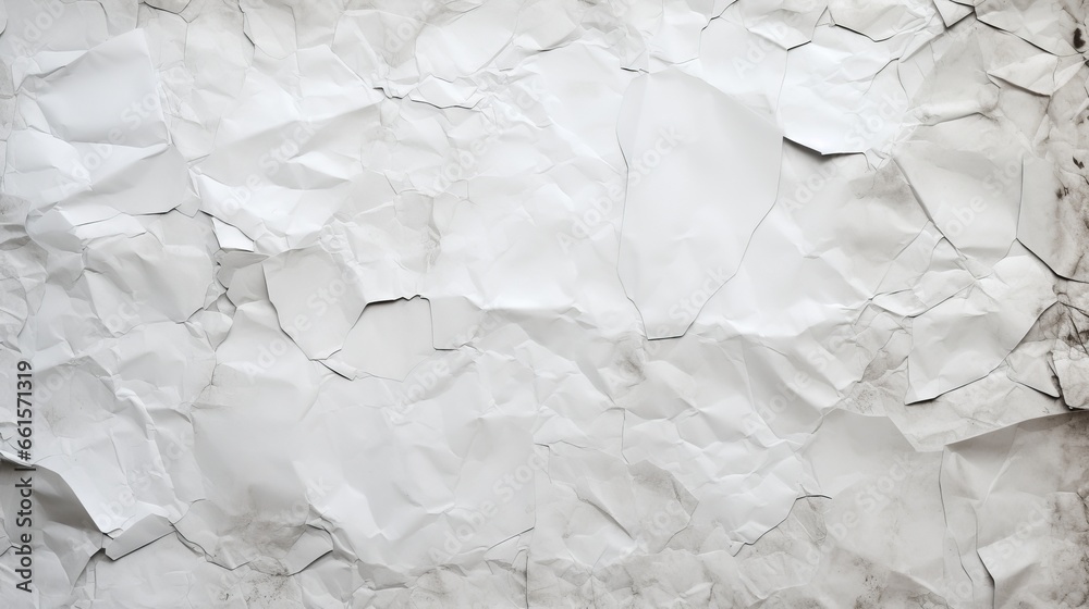 Photo of a blank white wall with paper hanging on it Photo of a blank white wall with paper hanging on it
