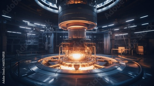 nuclear reactor in a power plant