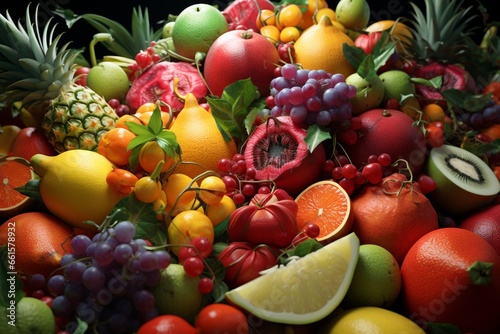 fruit and vegetables, Generative AI © Nino62