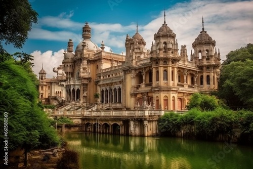 Photo Stunning palace. Captivating travel spot. Generative AI