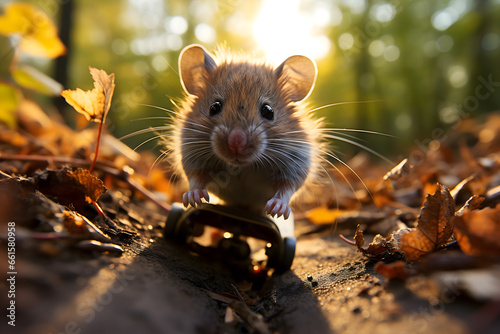 mouse in the grass