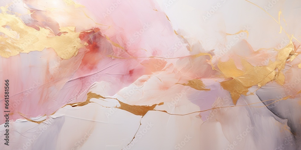 AI Generated. AI Generative. Drawing painting ink brush decorative background with pink and golden colors. Graphic Art AI Generated. AI Generative. Drawing painting ink brush decorative background with pink and golden colors. Graphic Art