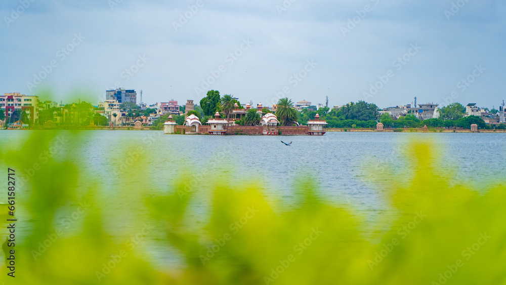 Obraz premium Jag Mandir is a palace built over Kishore Sagar lake in Kota city in Rajasthan state of India