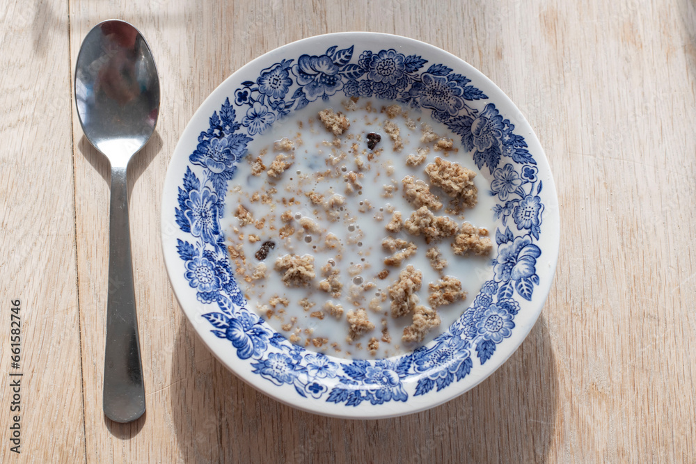 cereal in a bowl cereal in a bowl