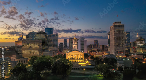 Nashville Tennessee at sunrise
