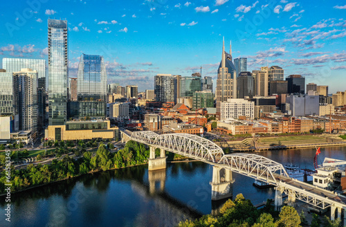 Aerial view of Nashville Tennessee photo