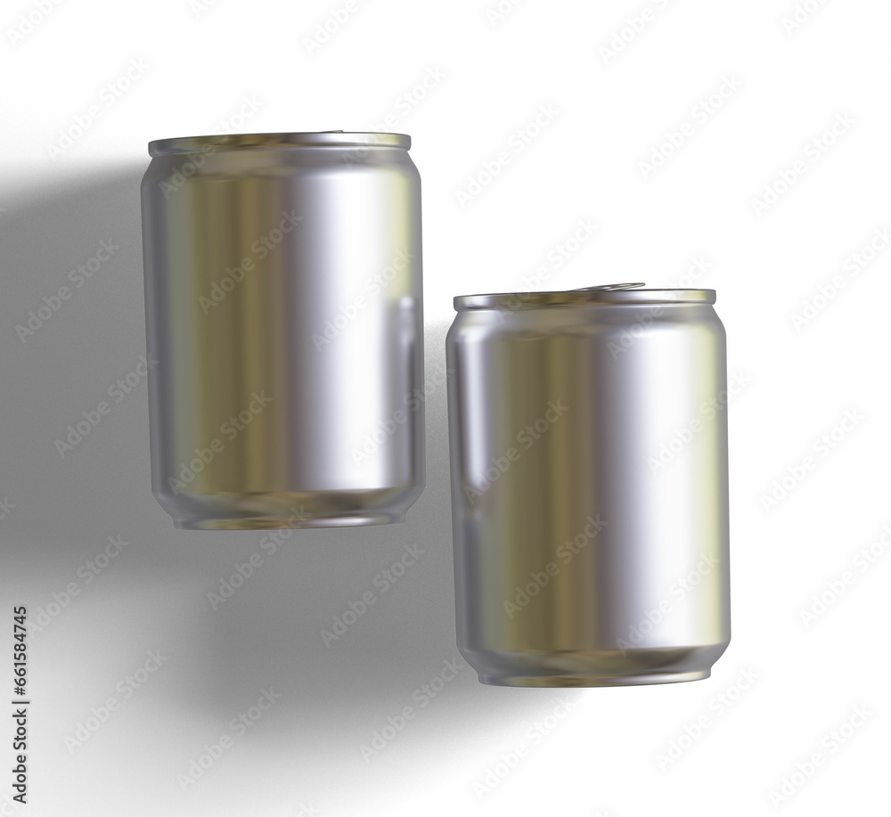 Small or mini Soda can metalic or aluminium realistic texture rendering 3D software illustration Small or mini Soda can metalic or aluminium realistic texture rendering 3D software illustration