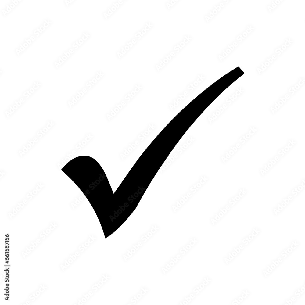 Check mark icon vector. Check mark sign symbol vector. Check mark vector icon illustration isolated on white background Check mark icon vector. Check mark sign symbol vector. Check mark vector icon illustration isolated on white background