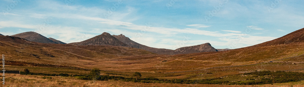 Slieve Binian and the Mournes