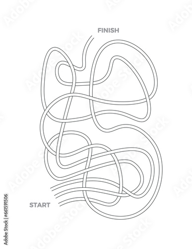 Maze 8 for activity and puzzle book