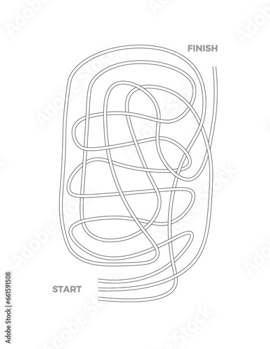 Maze 7 for activity and puzzle book.