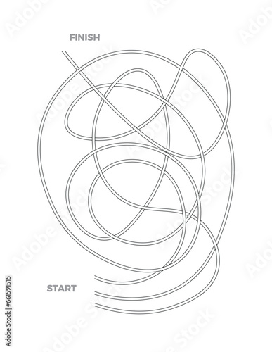 Maze 6 for activity and puzzle book	