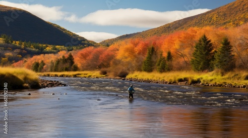 Lucky man fishing