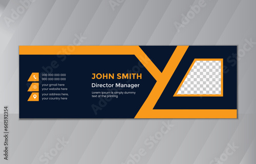 Creative and Professional Email Signature,Modern and minimalist email signature or email template.