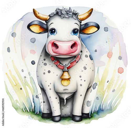Krowa ilustracja