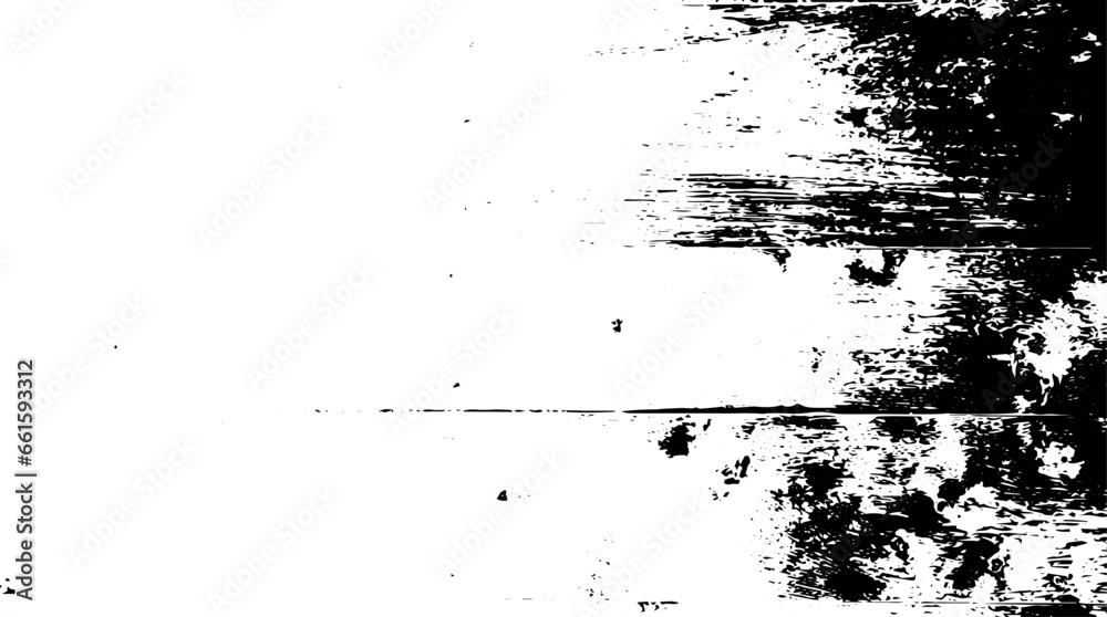 Fototapeta premium Rustic grunge vector texture with grain and stains. Abstract noise background. Weathered surface. Dirty and damaged. Detailed rough backdrop. Vector graphic illustration with transparent white. EPS10.