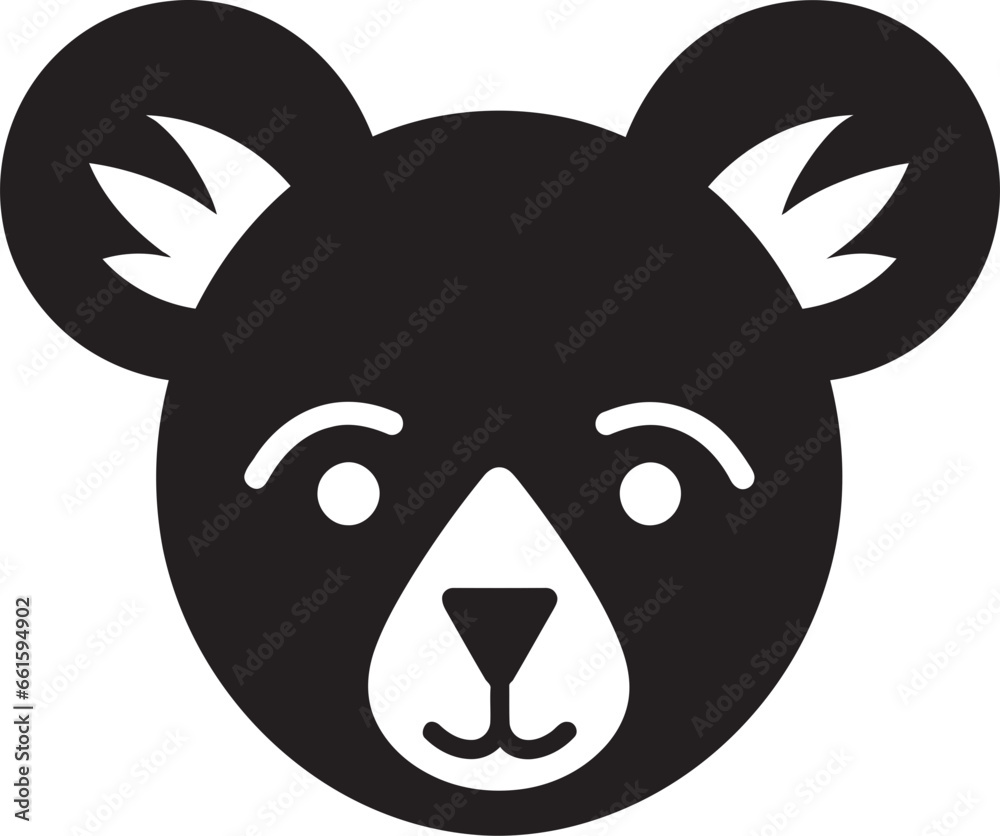 Elegant Koala Profile Graphic Design Nocturnal Napper Koala Logo Elegant Koala Profile Graphic Design Nocturnal Napper Koala Logo