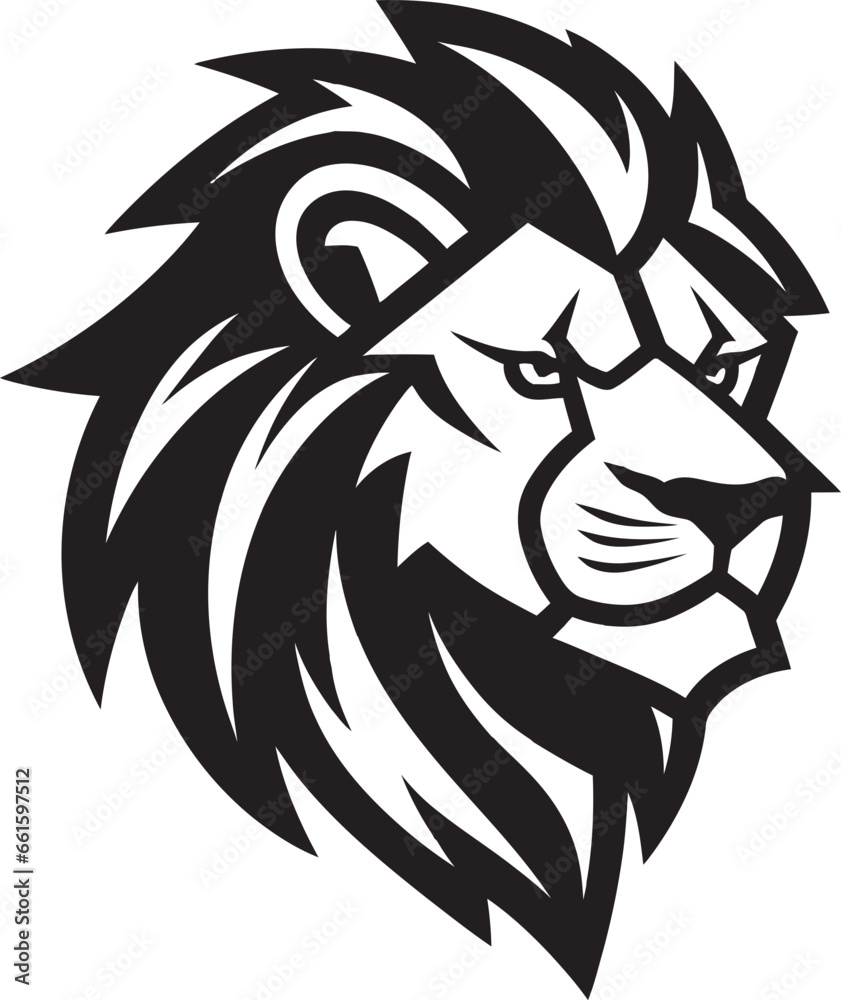 custom made wallpaper toronto digitalProud Dominance Lion Logo Excellence Elegant Authority Black Vector Lion Design