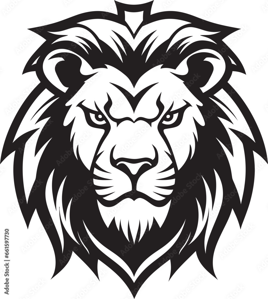 Prowling Excellence The Black Vector Lion Icon Lions Legend An Emblem Logo Excellence Prowling Excellence The Black Vector Lion Icon Lions Legend An Emblem Logo Excellence