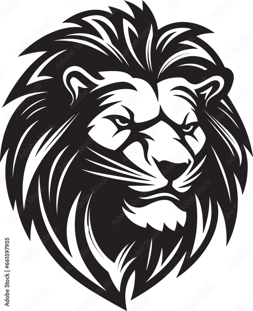 Majestic Majesty The Roaring King in Black Vector Lion Logo Ferocity Unleashed The Stylish Panther in Lion Icon Emblem