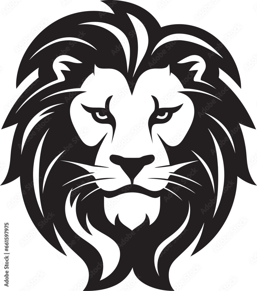 Elegant Majesty The Graceful Roar of Black Lion Icon Pouncing Authority The Majestic Legacy of Lion Emblem Excellence