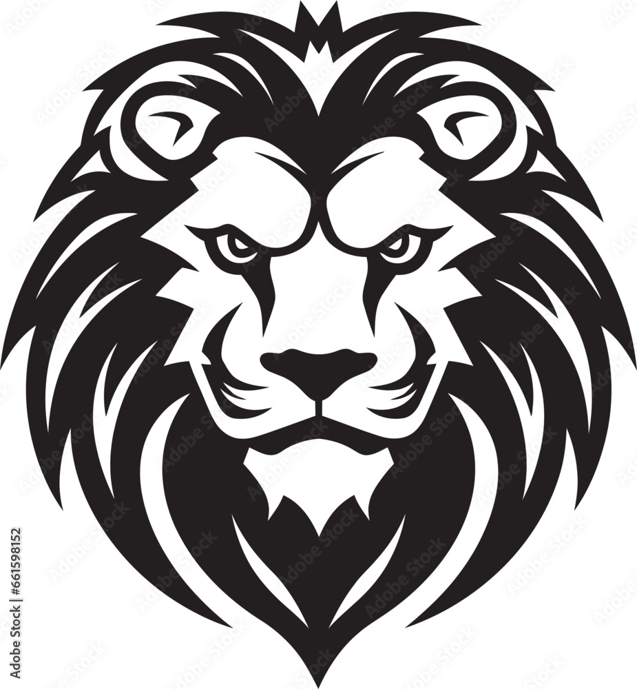 Majestic Legacy Black Lion Logo Design Excellence   The Legacy of Majesty Elegant Sovereign Black Vector Lion Icon   The Elegant Authority